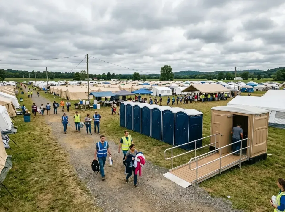 disaster-relief-camp-restrooms-010 — frequently asked questions, Dumpster & Portable Bathrooms Rental in Herrin, IL
